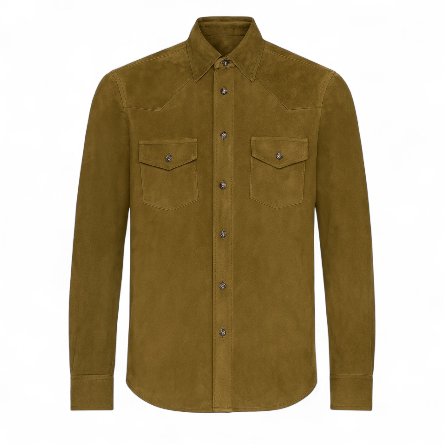 Desert Sage Suede Shirt Jacket