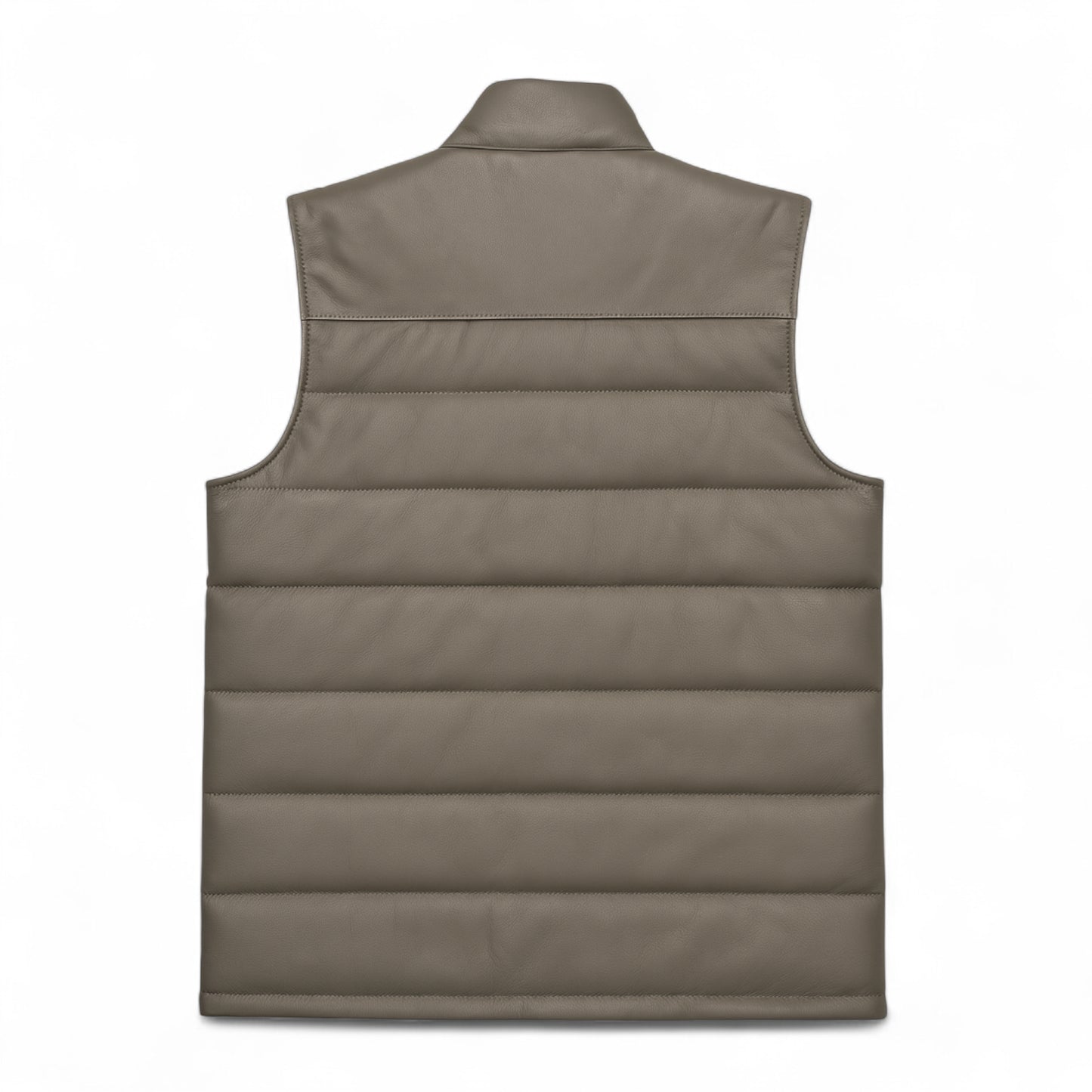 Puffer Leather Vest