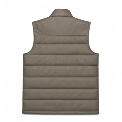 Puffer Leather Vest